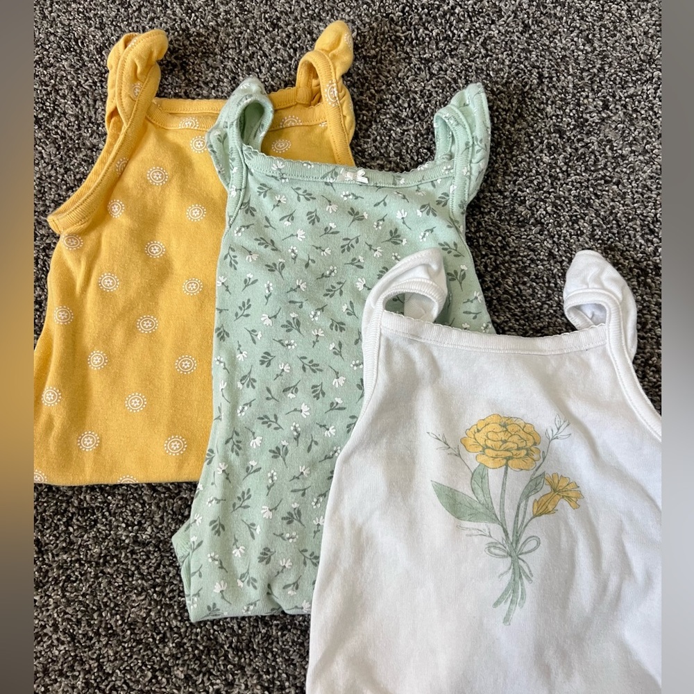 tank top onesies - set of 3